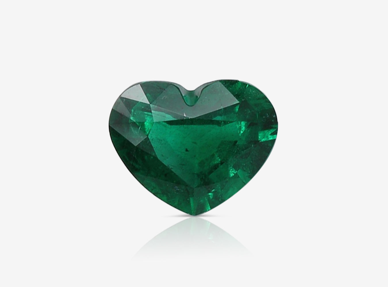 2.10 ct. Heart Shape Emerald GRS Insignificant