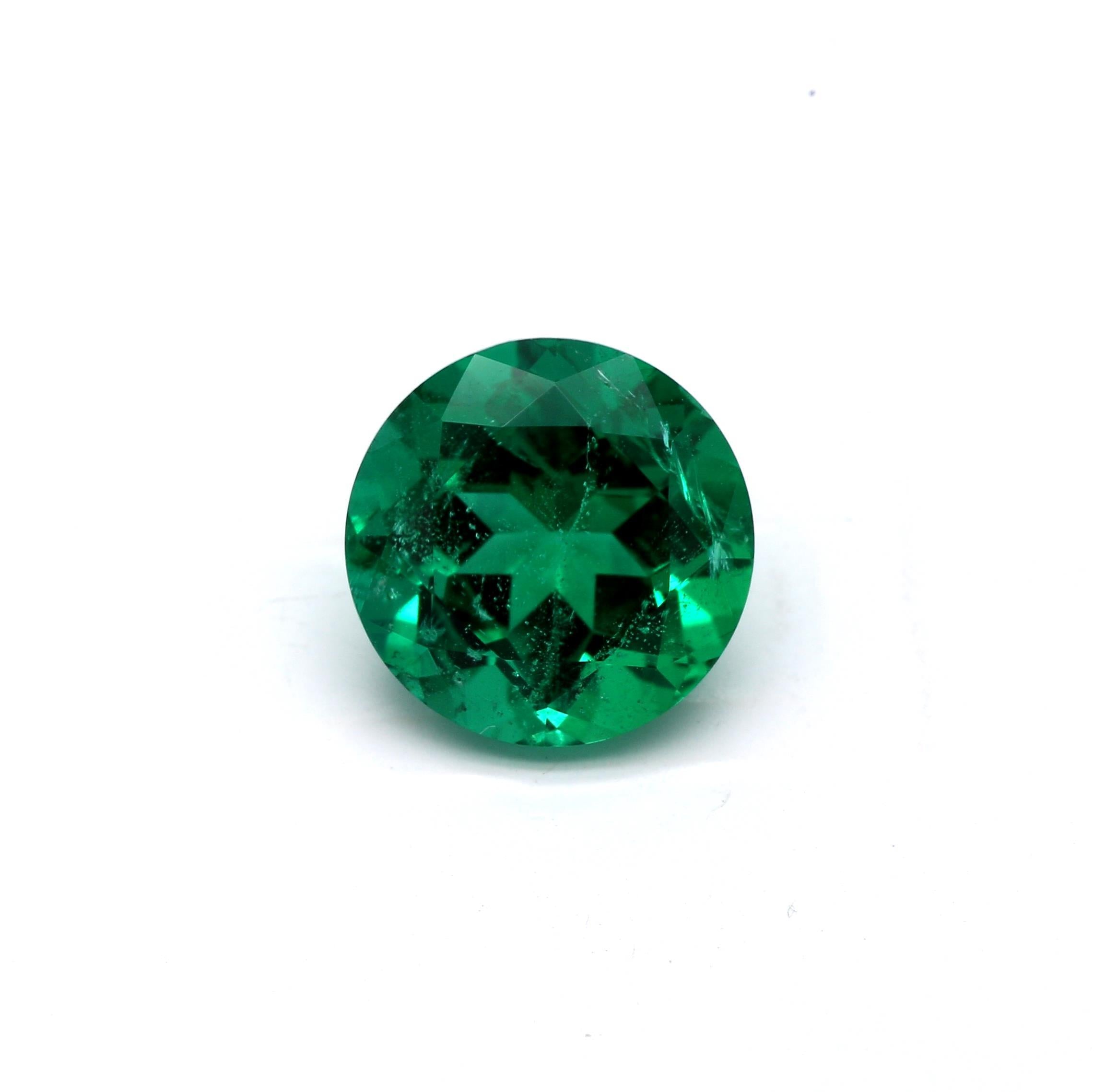 2.38 ct. Round Brilliant Emerald GRS Insignificant