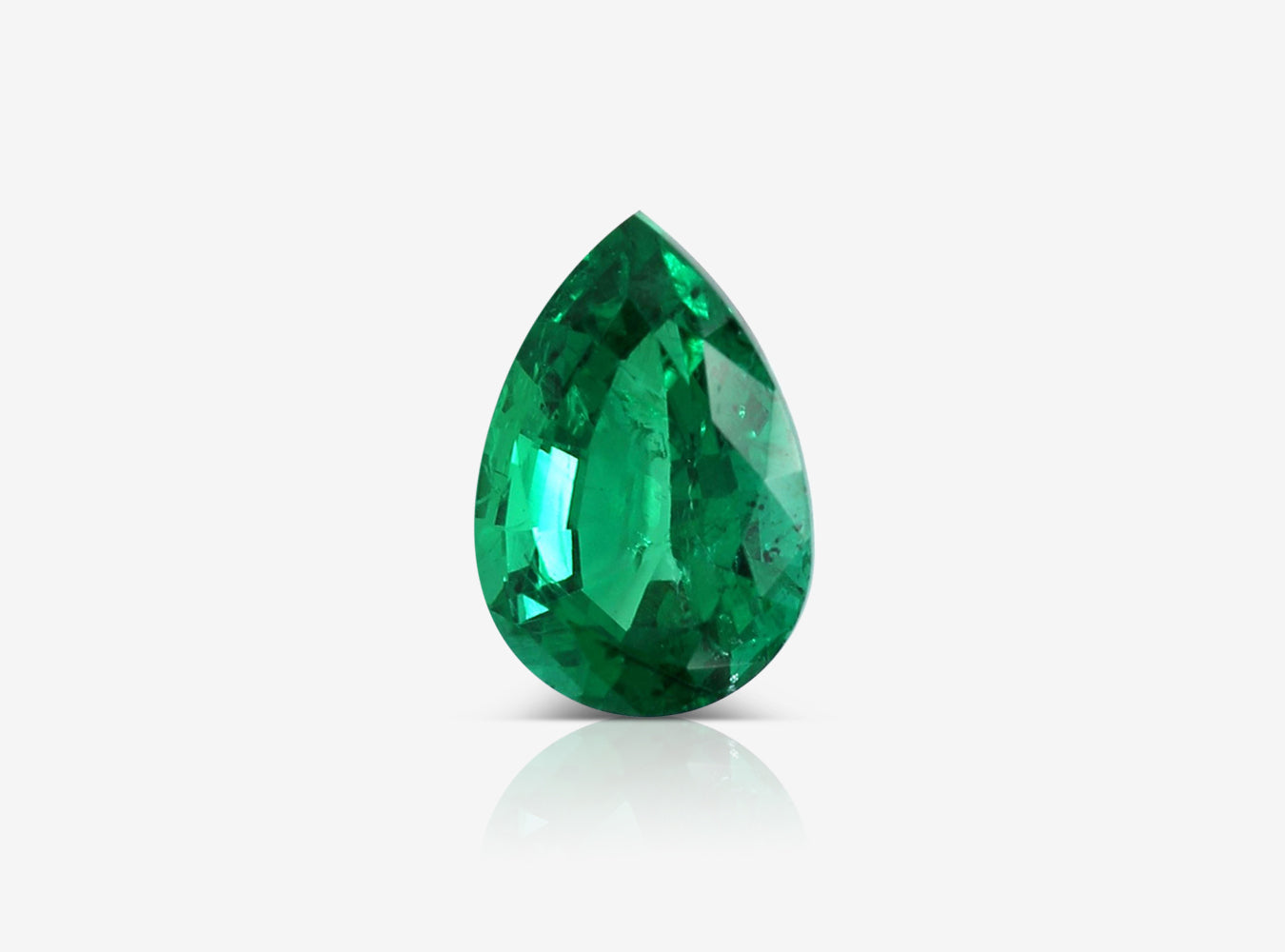 1.60 ct. Pear Shape Emerald ICA Minor