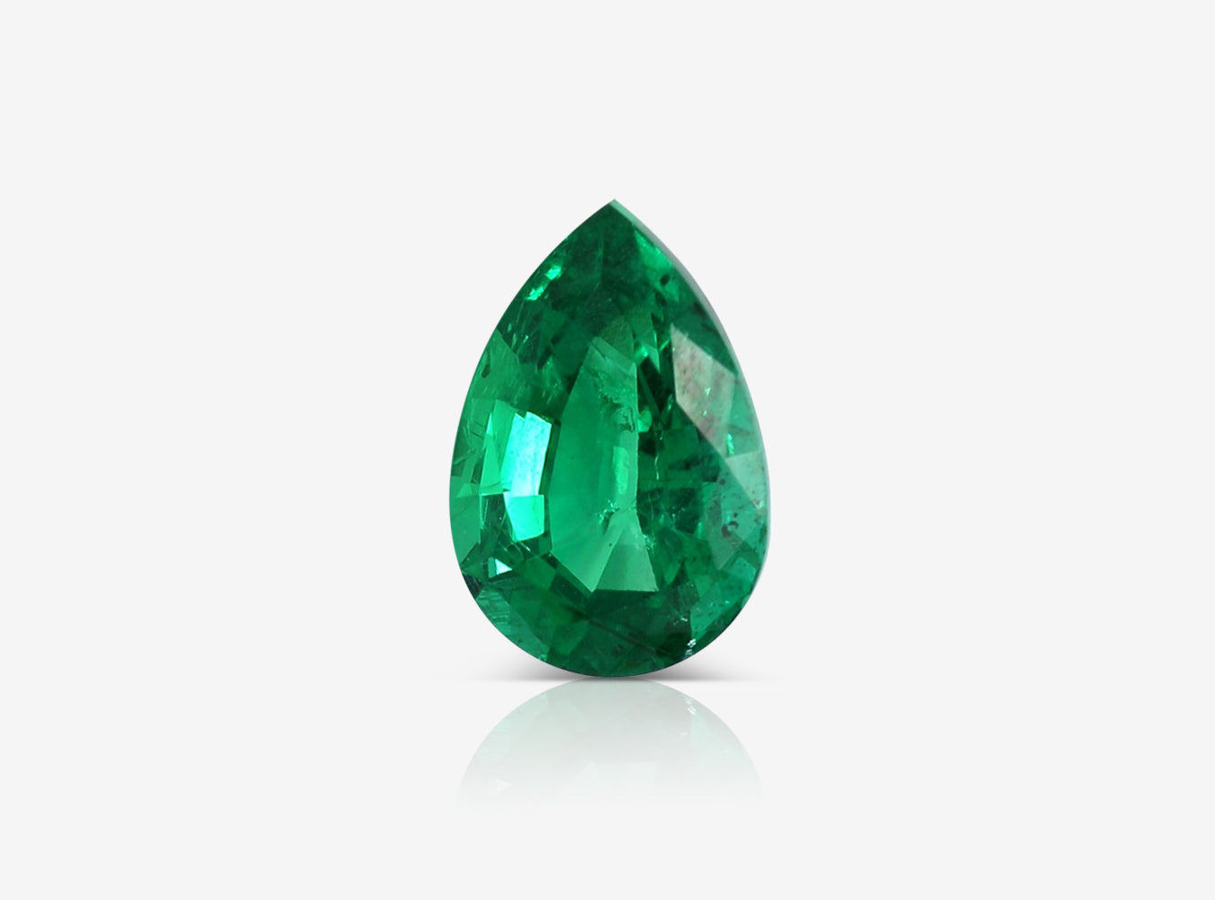 1.81 ct. Pear Shape Emerald ICA Minor