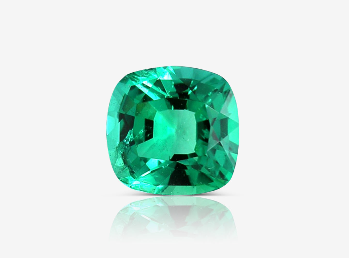 0.92 ct. Cushion Emerald ICA Minor