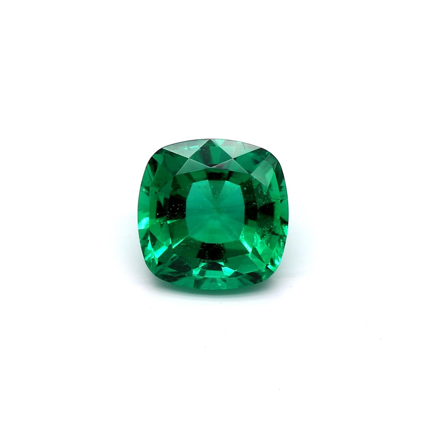 1.46 ct. Cushion Emerald AGL Insignificant to Minor