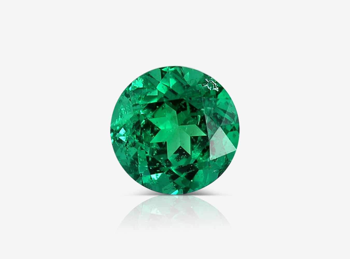 0.98 ct. Round Brilliant Emerald ICA Insignificant to Minor