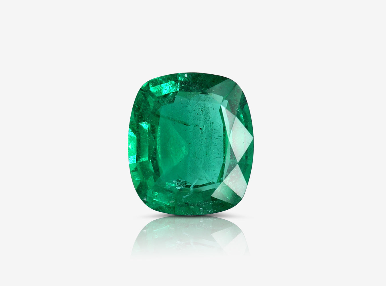 2.71 ct. Cushion Emerald ICA Minor