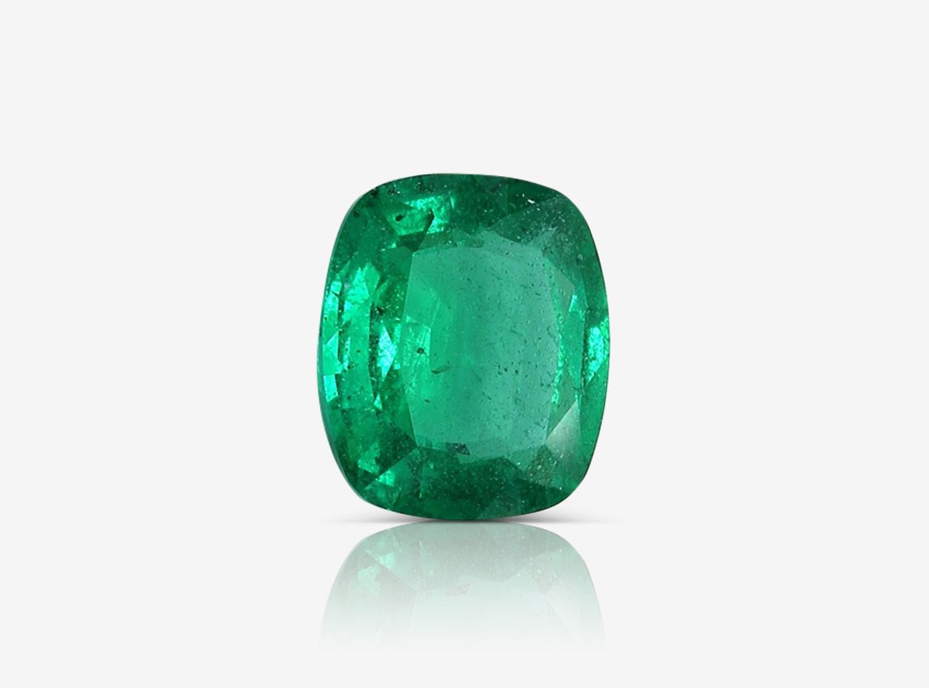 3.21 ct. Cushion Emerald GRS Insignificant