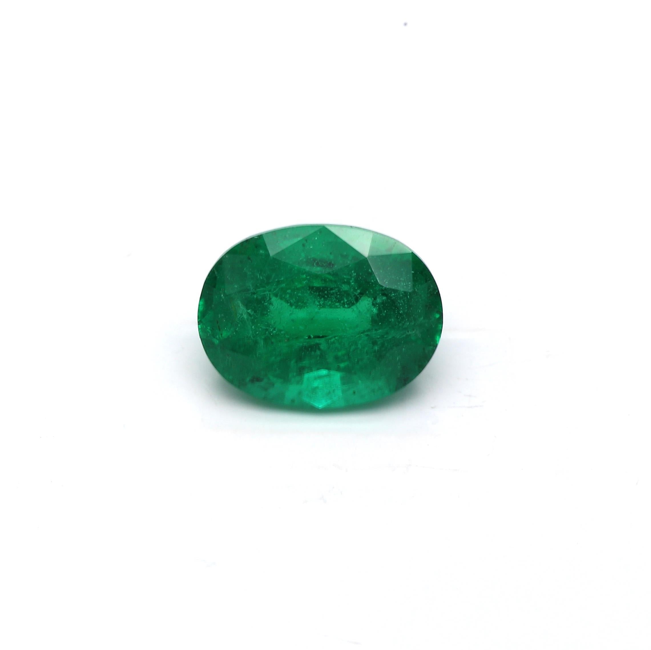 1.66 ct. Oval Emerald GRS Minor