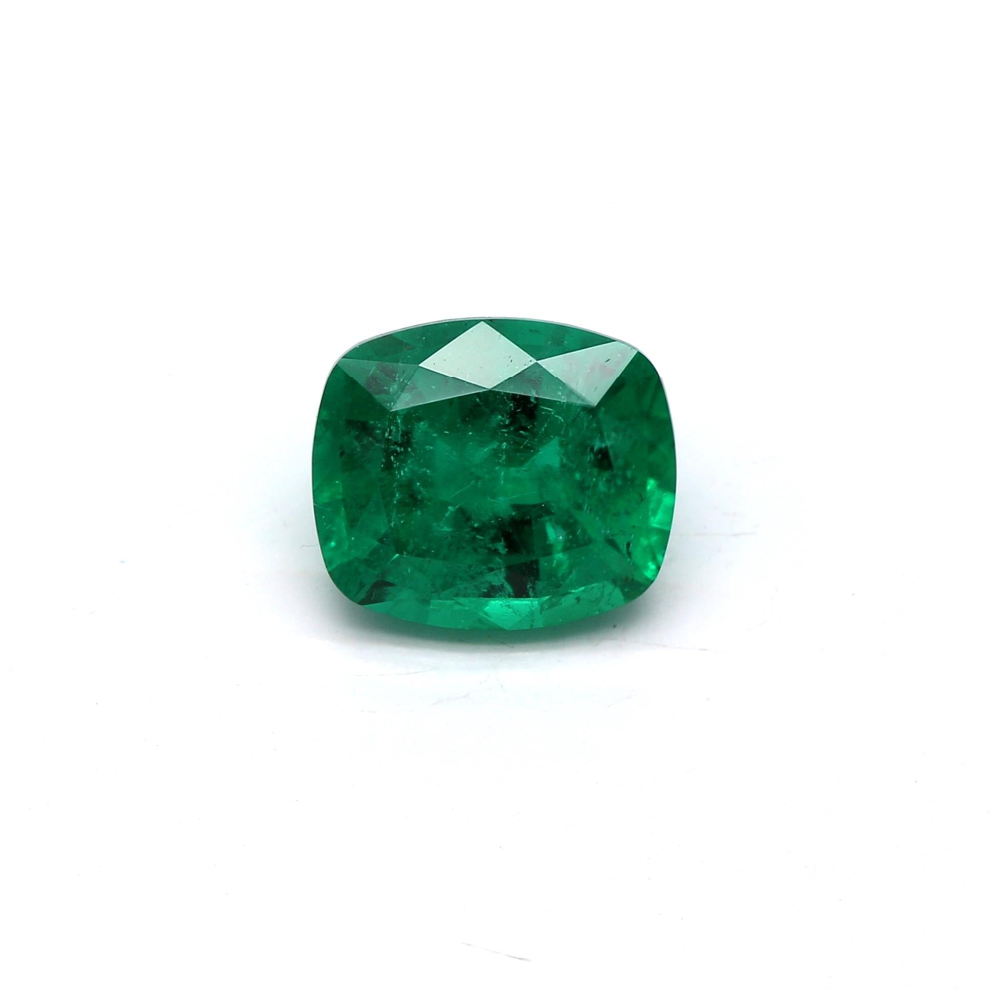 1.32 ct. Cushion Emerald GRS Insignificant