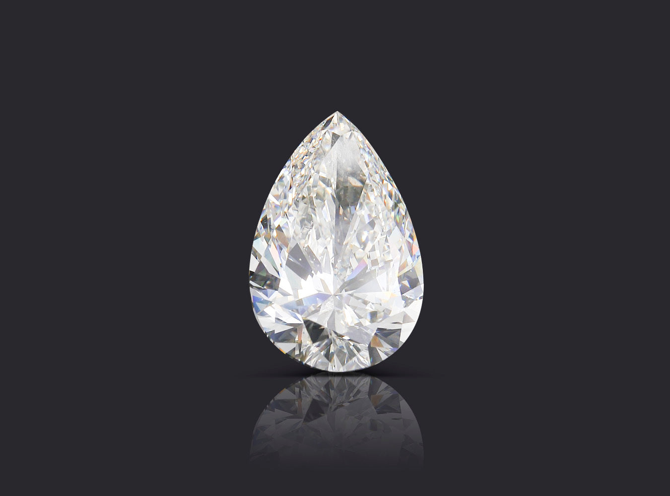 10.02 ct. Pear Shape Diamond I SI1 None GIA