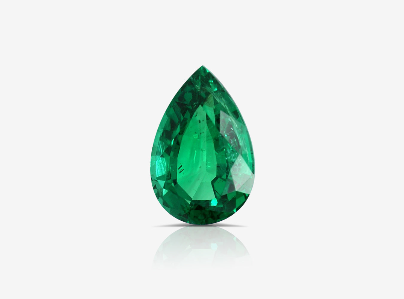 2.68 ct. Pear Shape Emerald ICA Minor