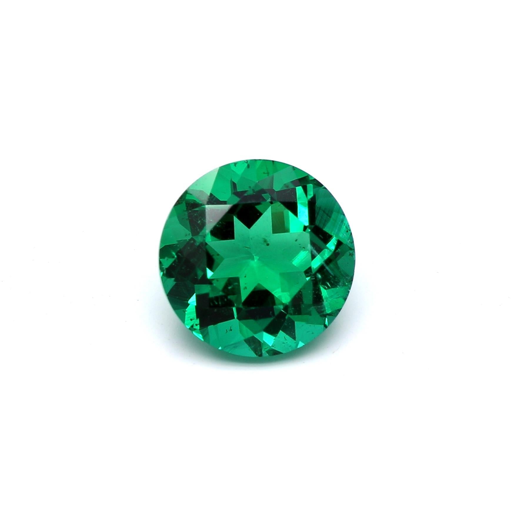 1.54 ct. Round Brilliant Emerald AGL Minor