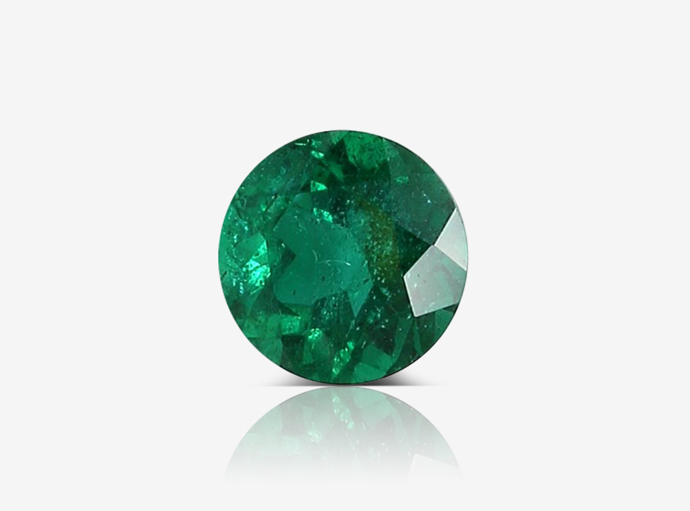 0.99 ct. Round Brilliant Emerald GRS Minor