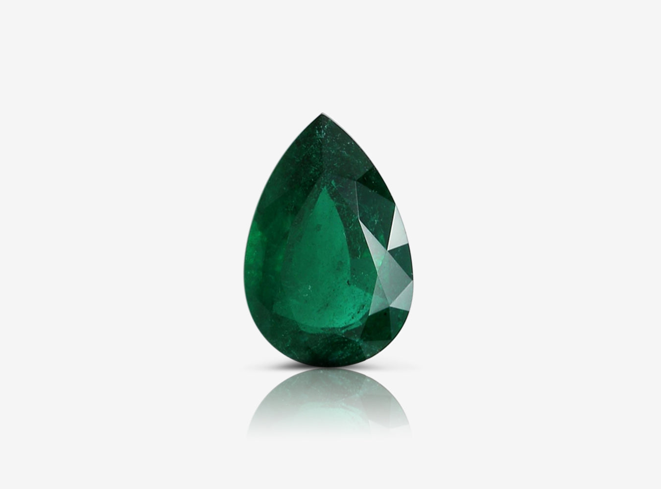 3.44 ct. Pear Shape Emerald AGL Minor