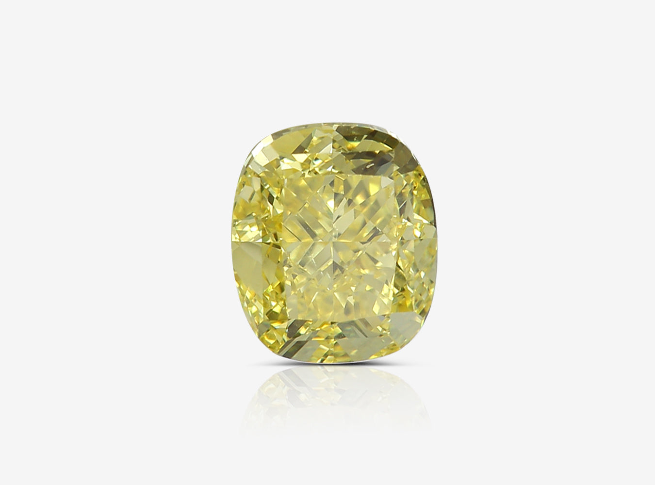 2.01 ct. Cushion Vivid Yellow SI1 None GIA