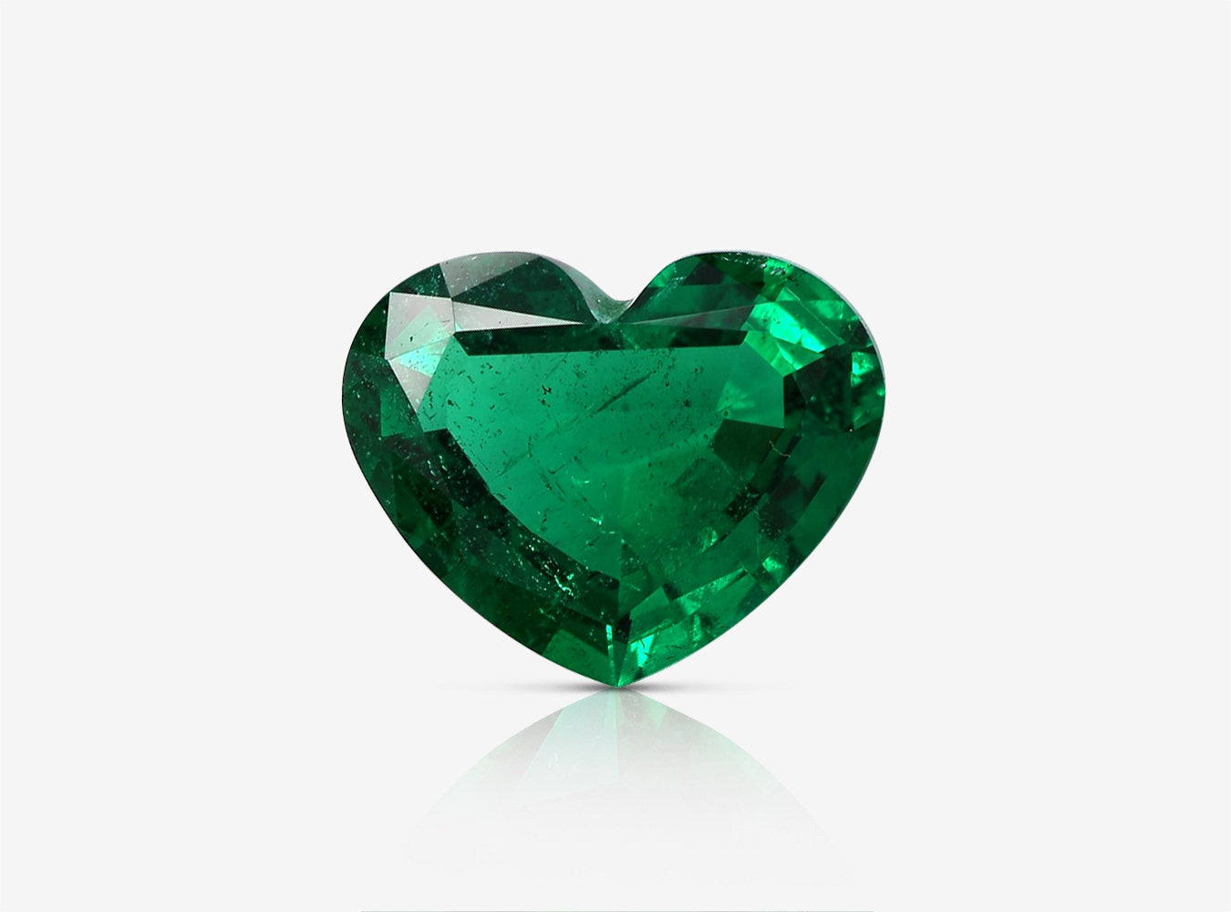 2.68 ct. Heart Shape Emerald AGL Insignificant to Minor