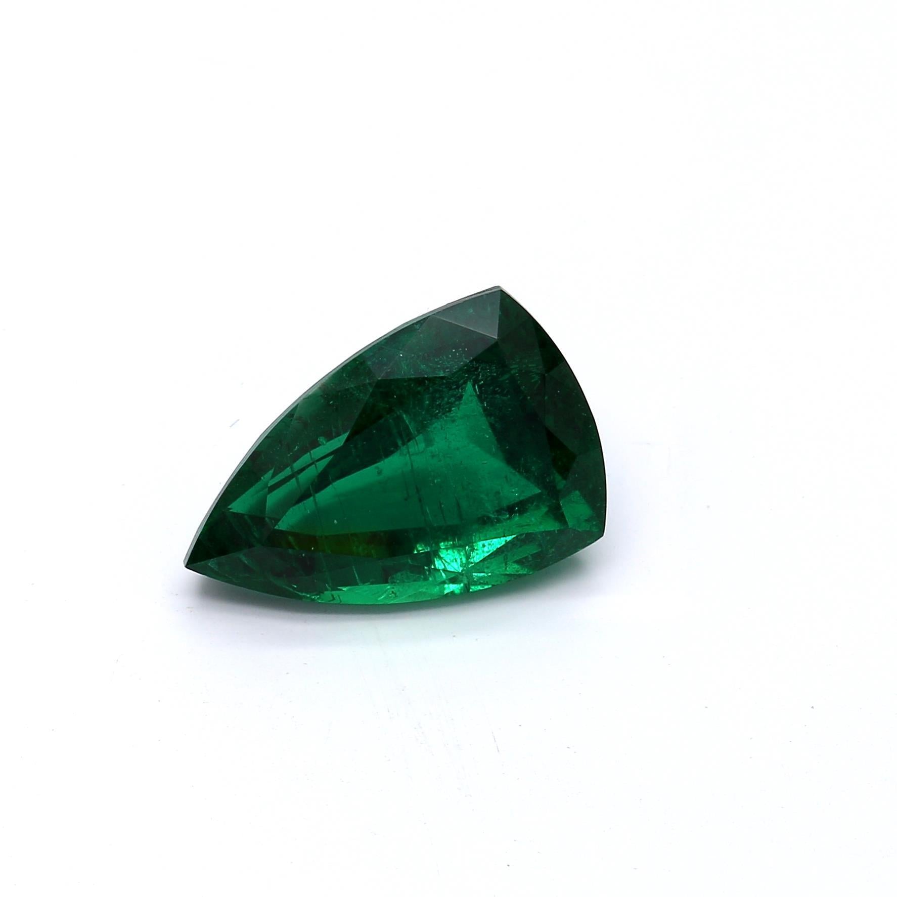 5.77 ct. Triangle Emerald GRS Insignificant