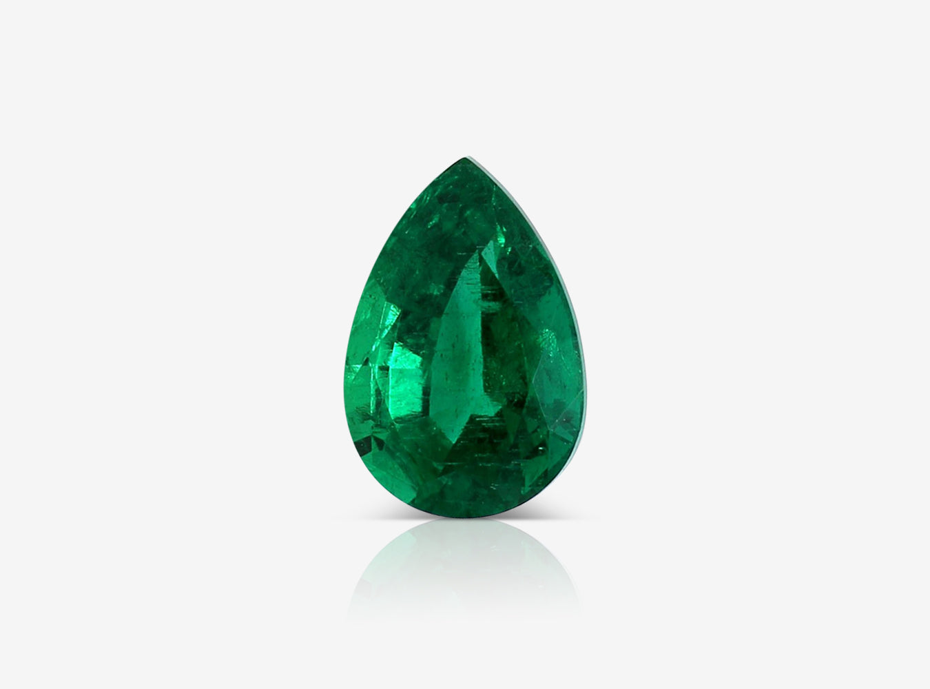 1.40 ct. Pear Shape Emerald ICA Minor