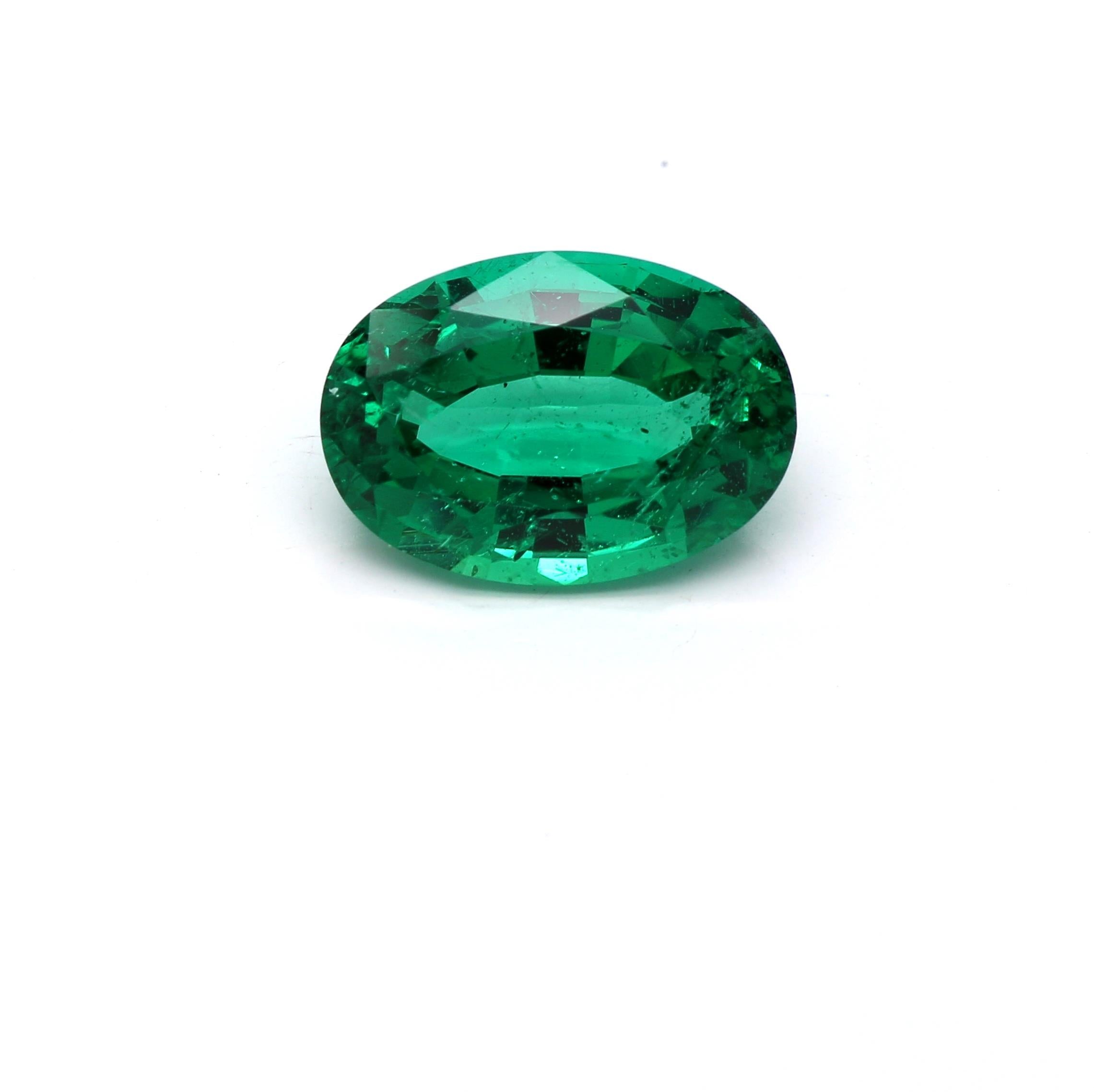 3.02 ct. Oval Emerald AGL Minor