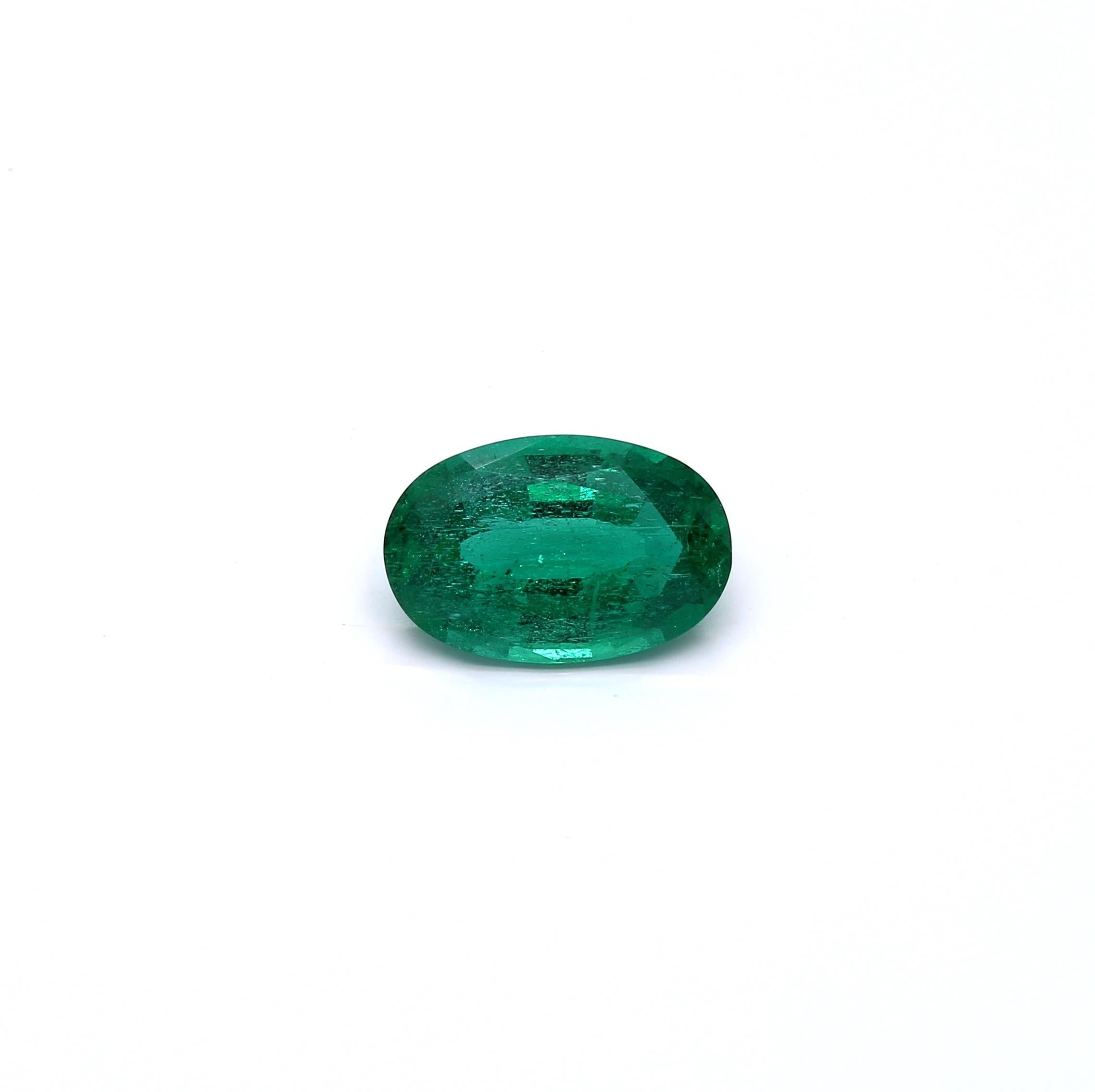 3.57 ct. Oval Emerald GRS Insignificant