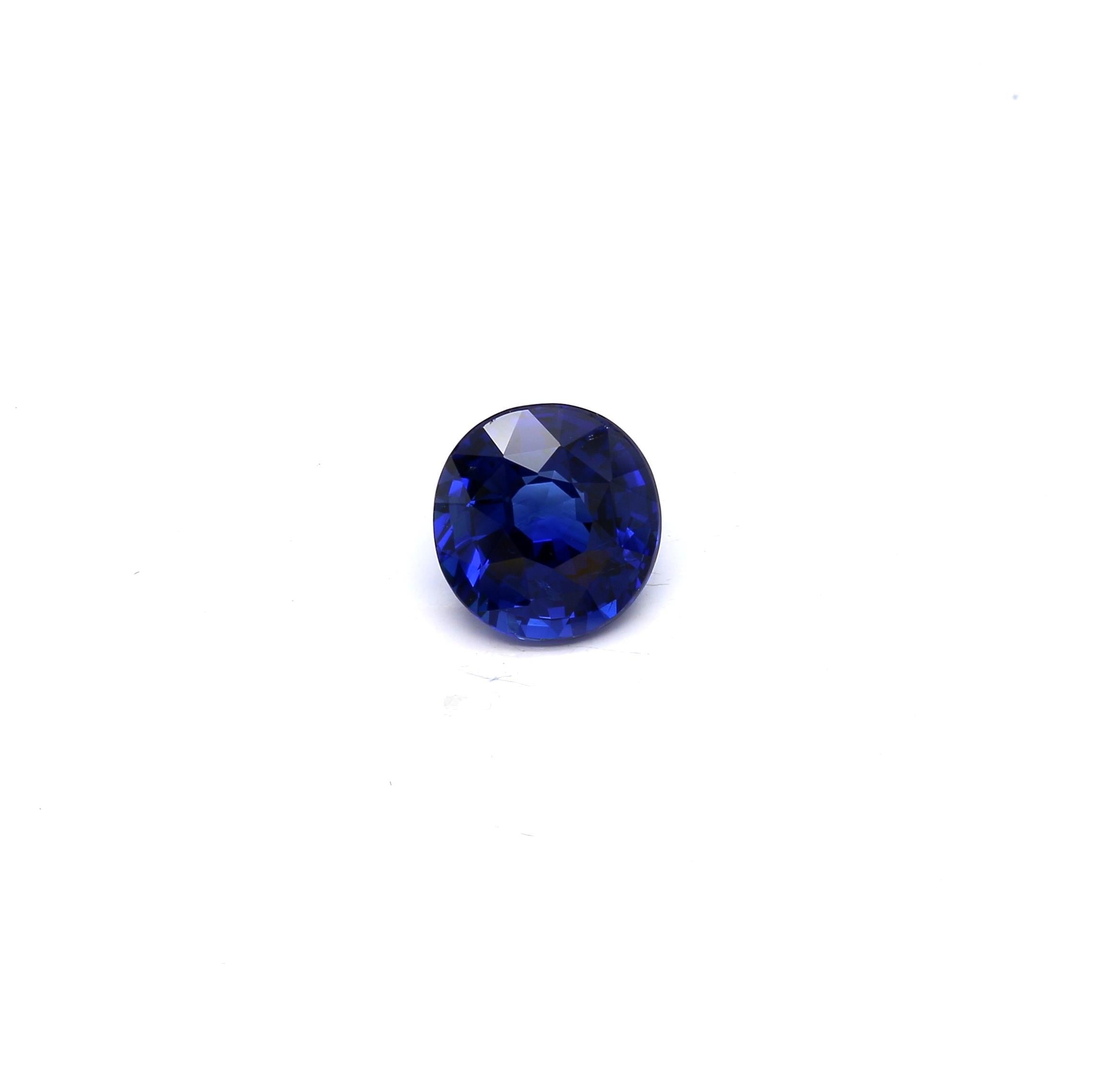 2.59 ct. Round Brilliant Sapphire GRS (H)