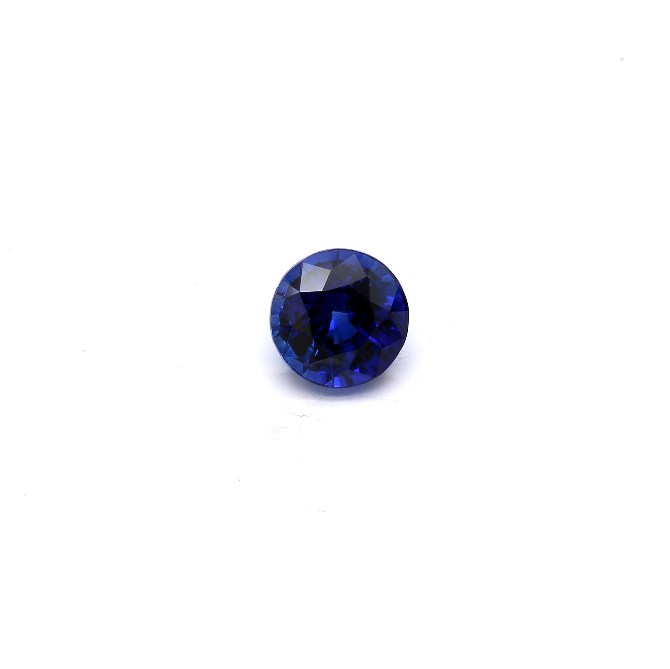 2.80 ct. Round Brilliant Sapphire GRS (H)