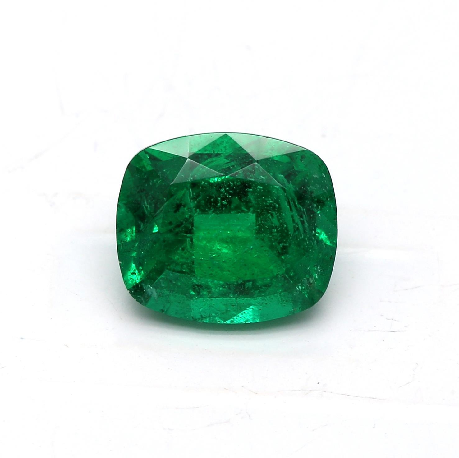 1.30 ct. Cushion Emerald GRS Minor