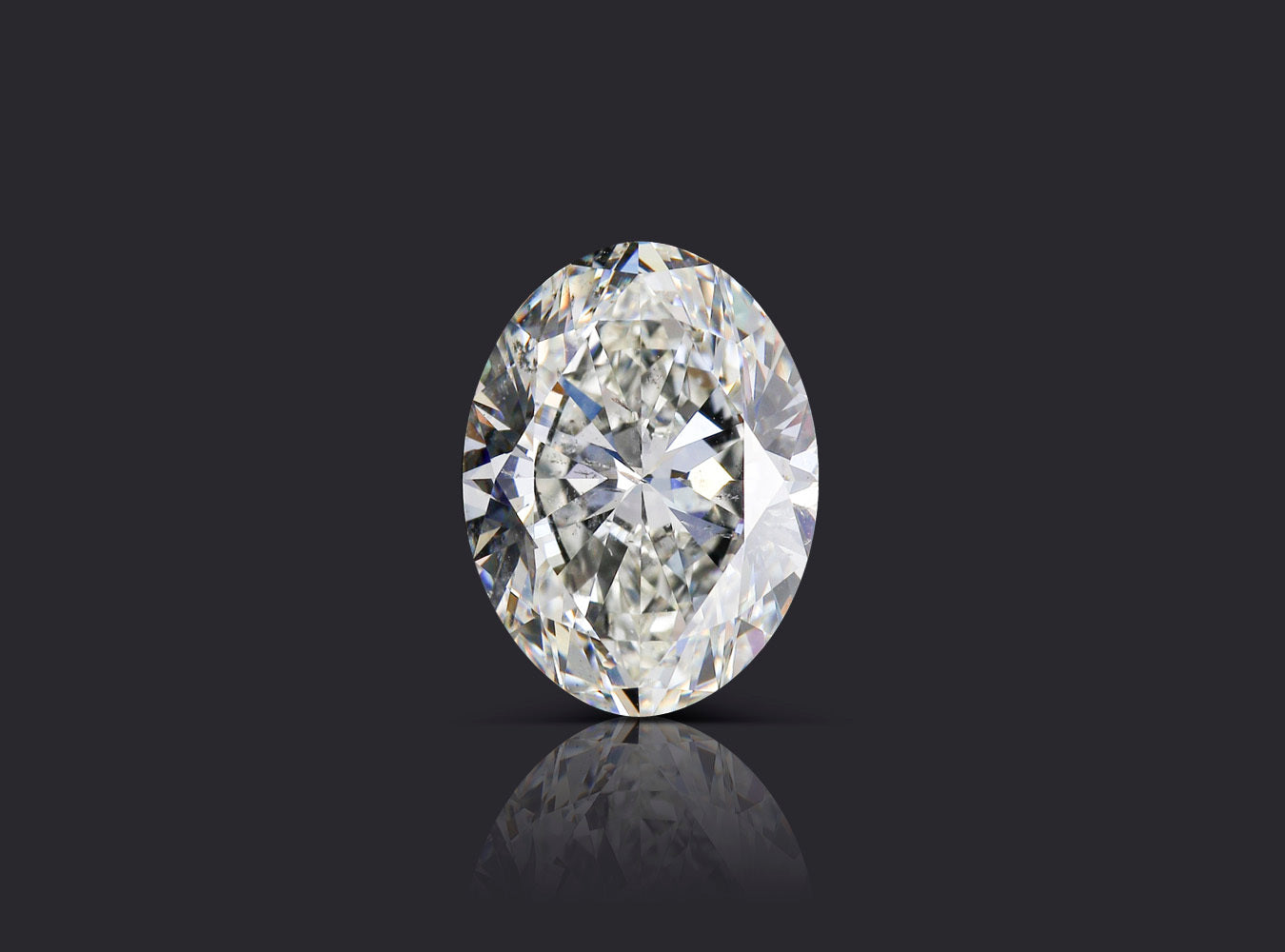 5.70 ct. Oval Diamond J SI2 None GIA