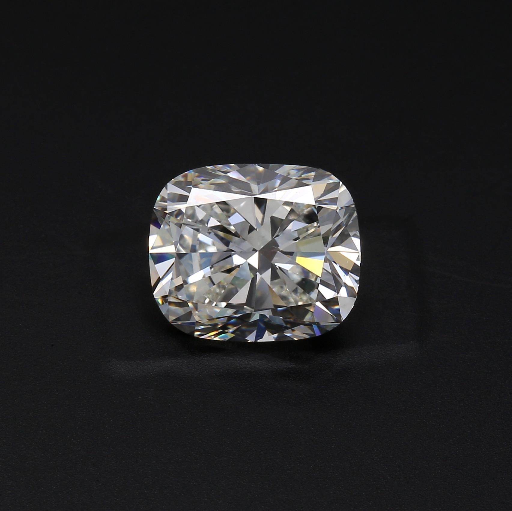 5.11 ct. Cushion Brilliant Diamond H SI1 None GIA