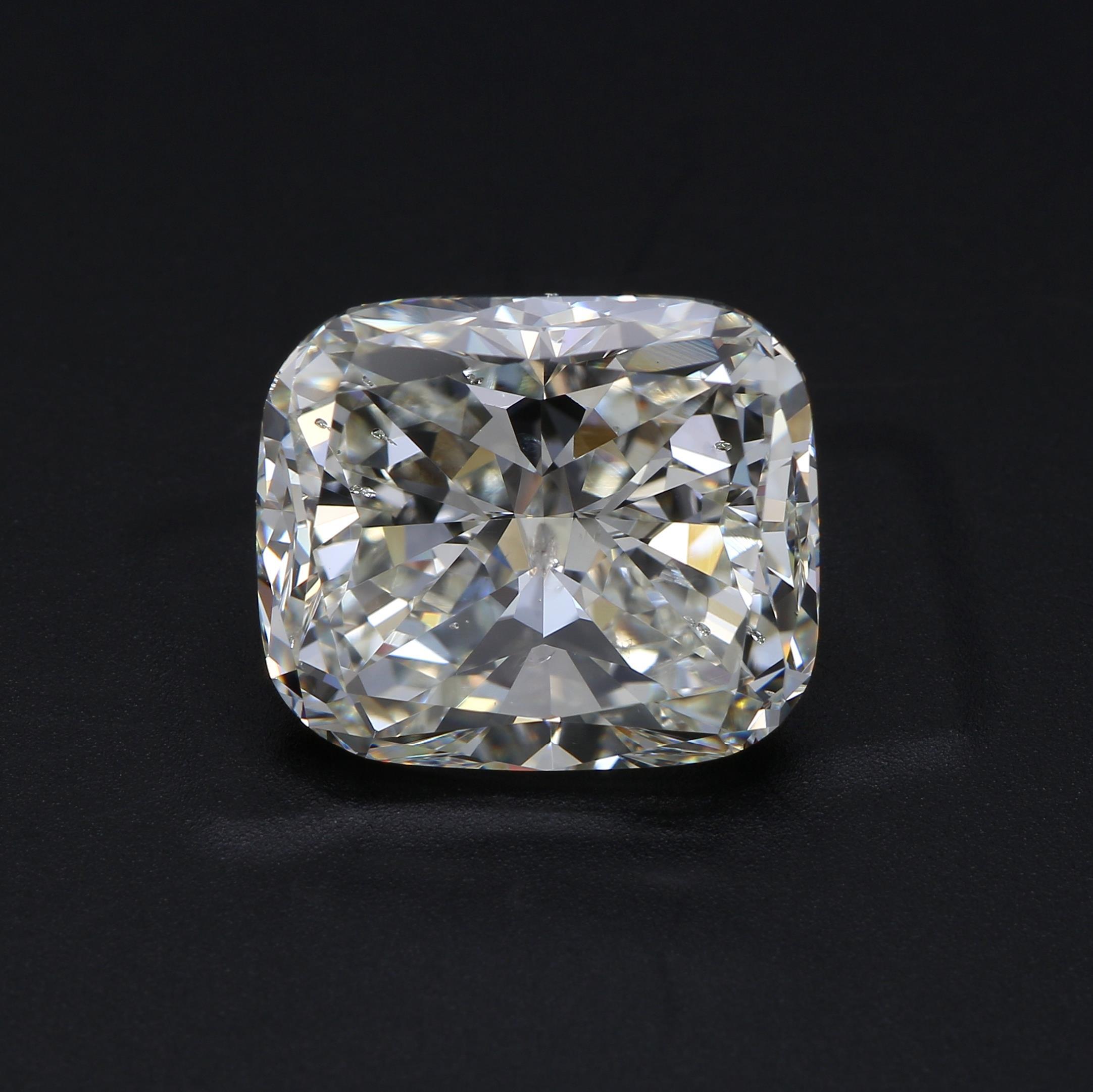 7.10 ct. Cushion Diamond K SI2 None GIA