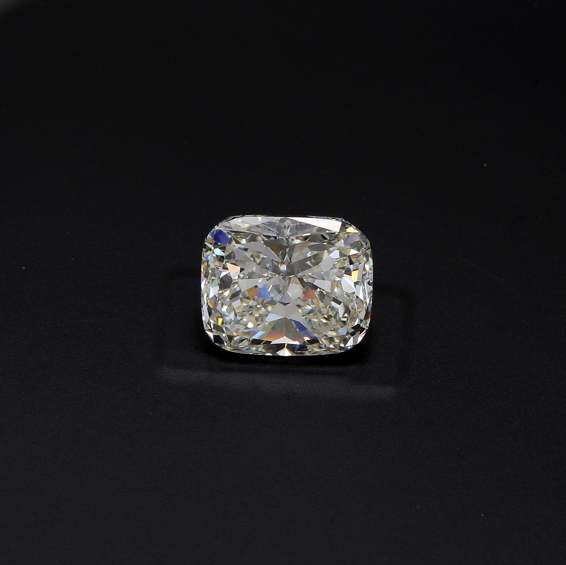 7.10 ct. Cushion Diamond K SI2 None GIA