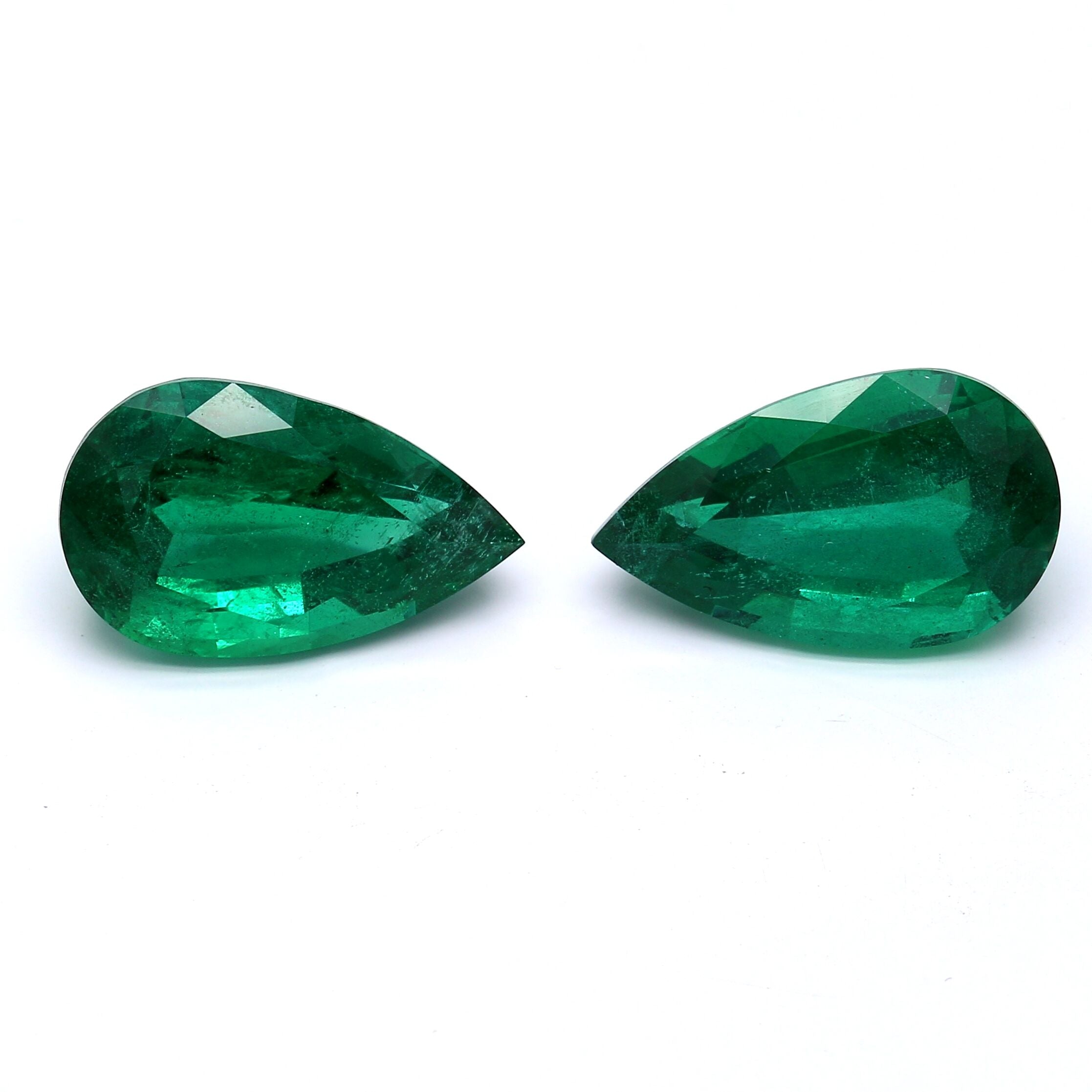 6.74 ct. Pear Shape Emerald AGL Minor