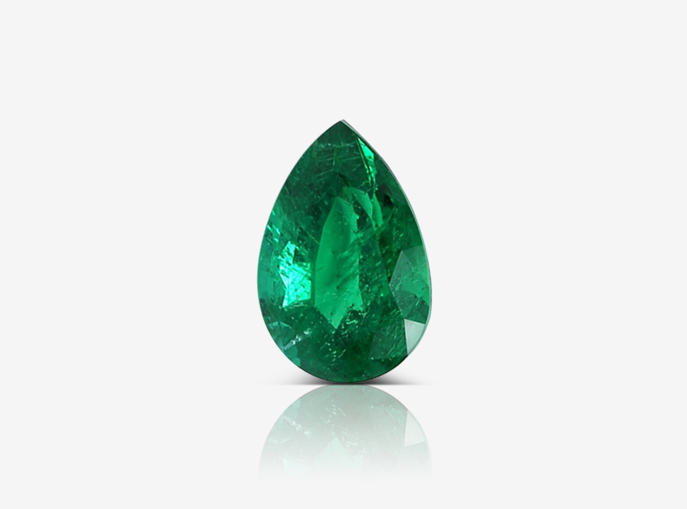 2.06 ct. Pear Shape Emerald GRS Minor