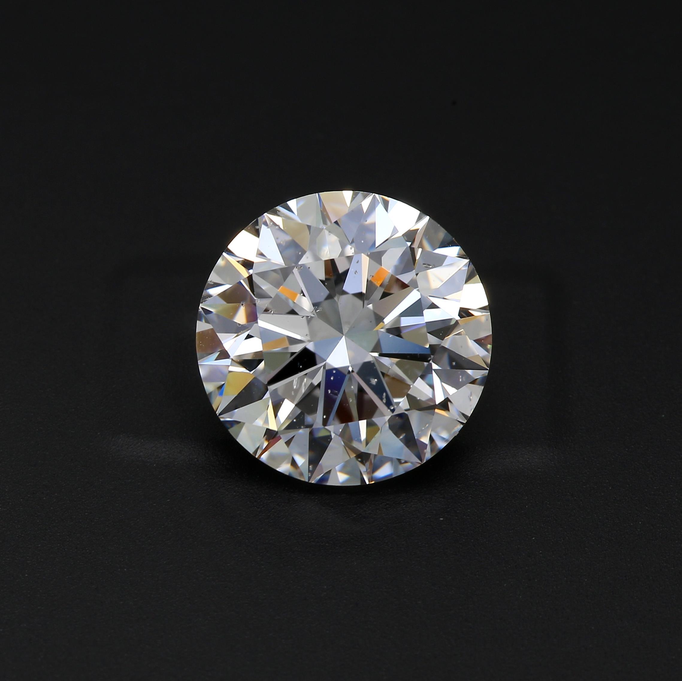 5.43 ct. Round Brilliant Diamond D SI2 EX None GIA