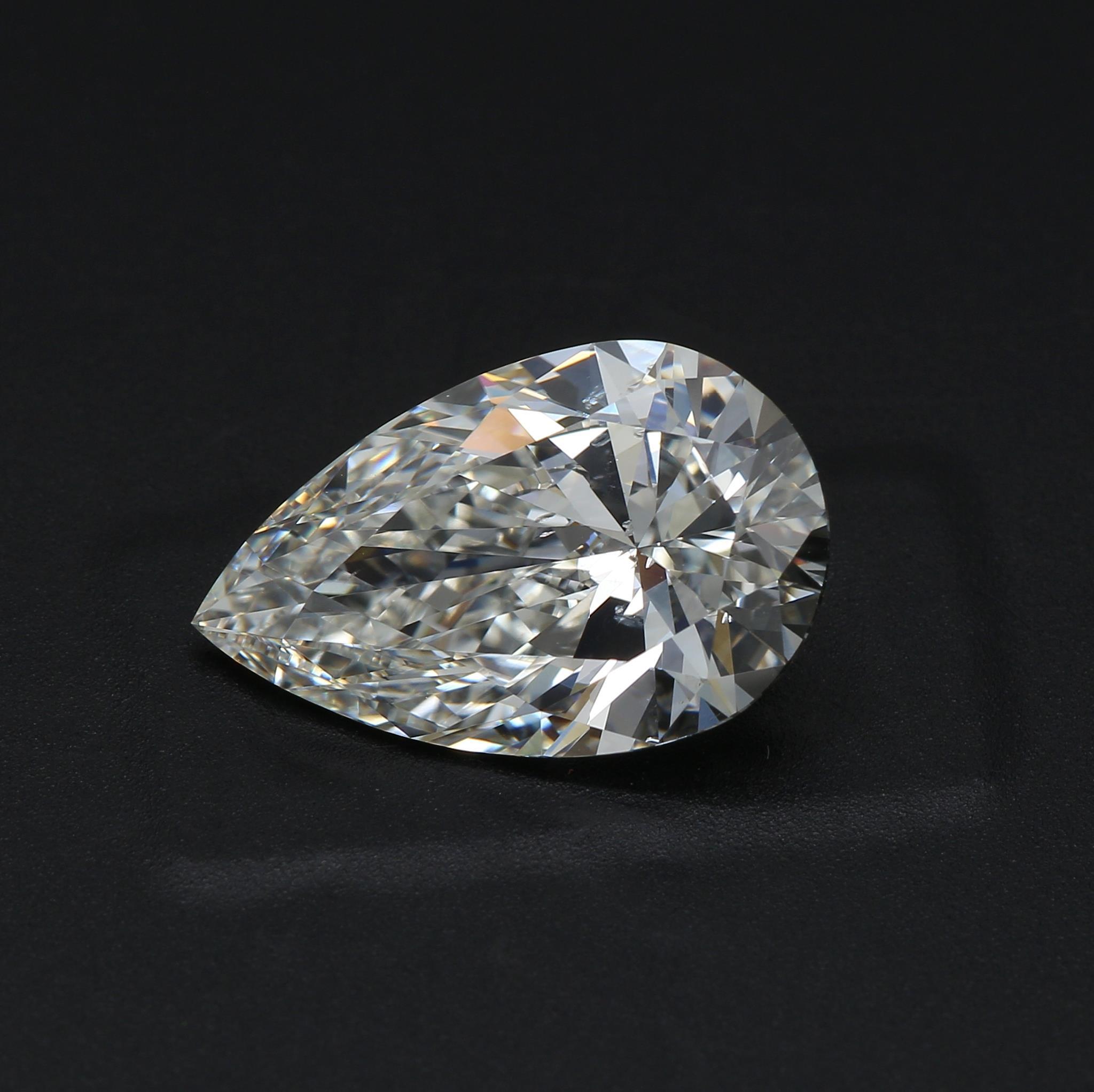 3.01 ct. Pear Shape Diamond I SI1 None GIA