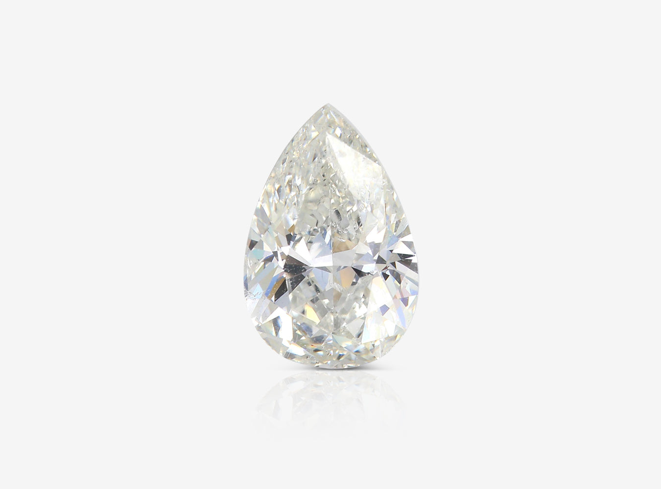 4.01 ct. Pear Shape Diamond J SI2 None GIA