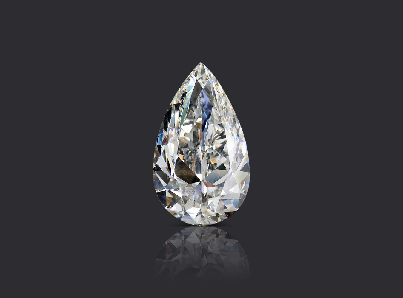 4.01 ct. Pear Shape Diamond G SI2 None GIA