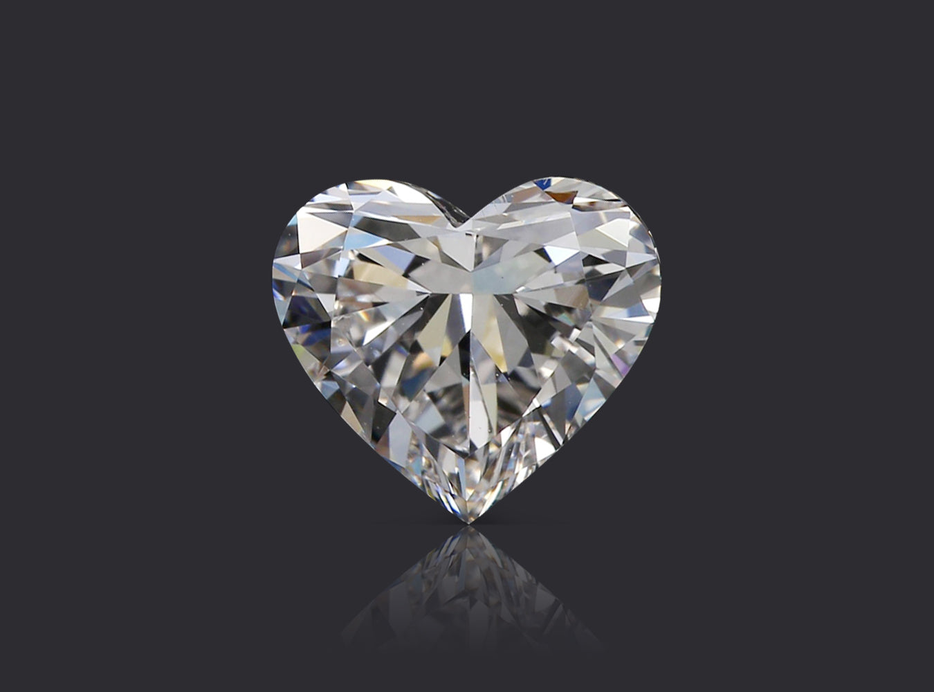 1.72 ct. Heart Shape Diamond G SI1 Faint GIA