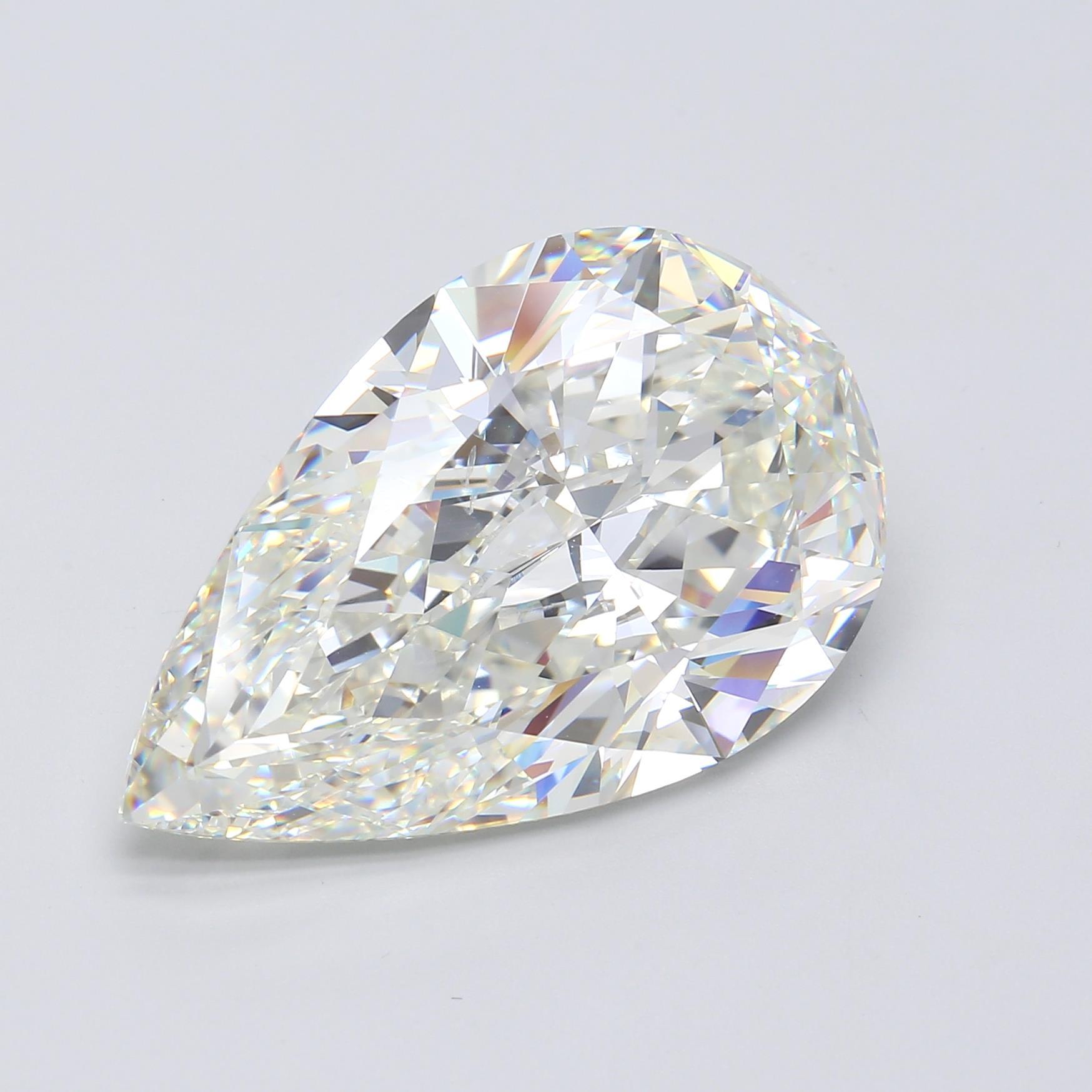 20.02 ct. Pear Shape Diamond I VS2 None GIA