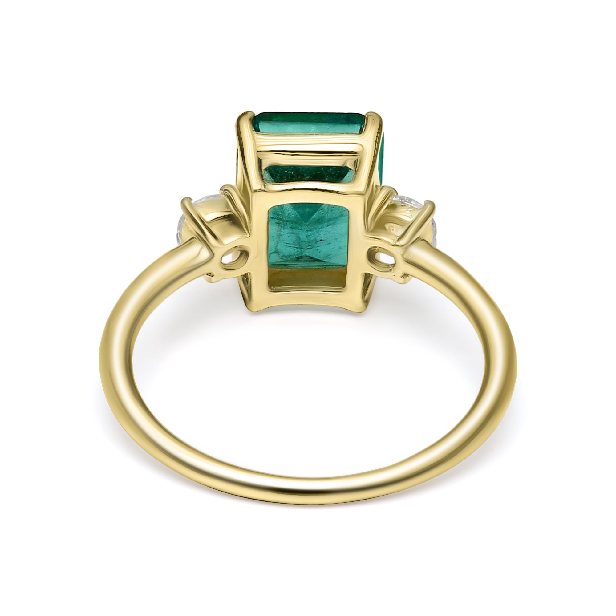 Emerald with Side Stone Ring - 2.67ct TW