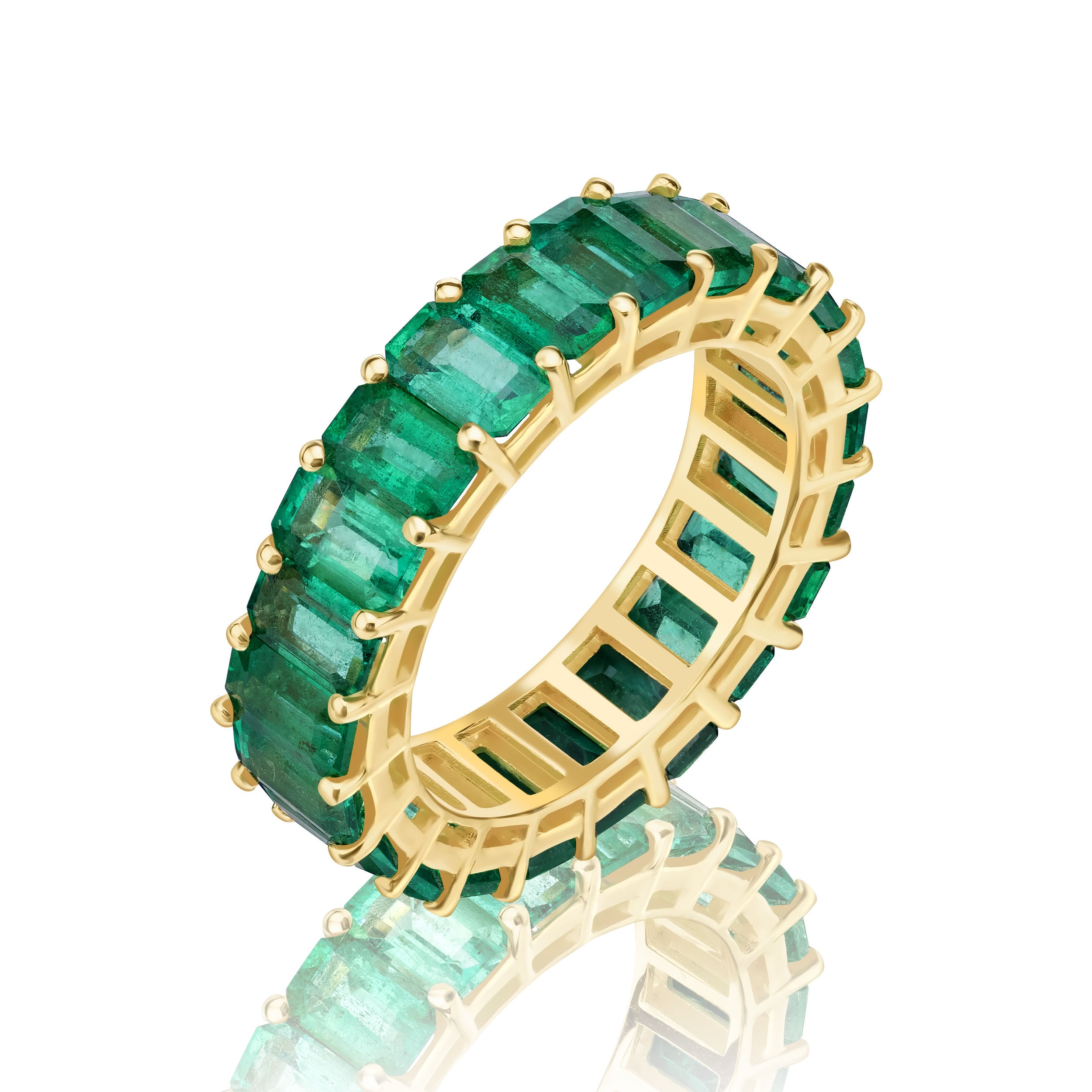 Emerald Eternity Ring - 7.50ct TW