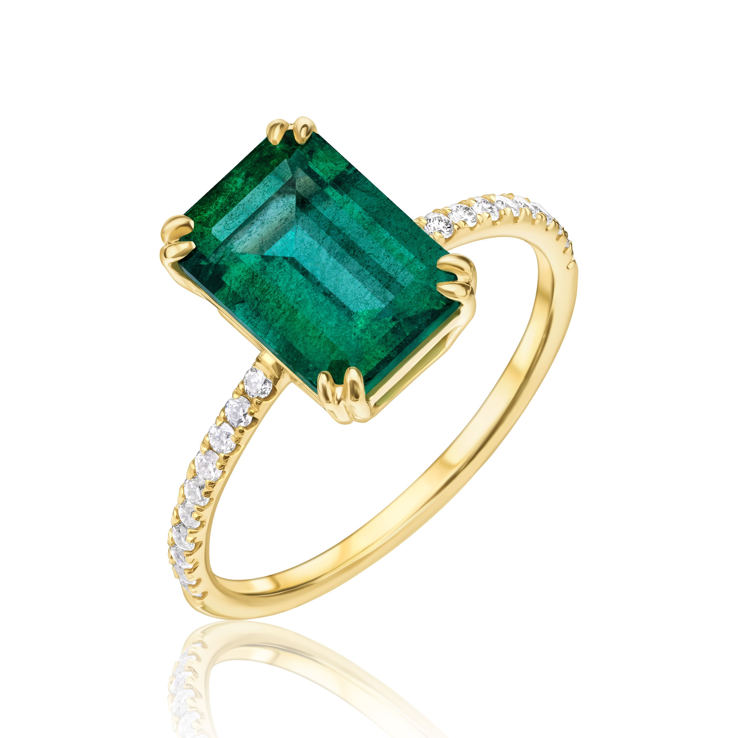 Emerald Solitaire Ring - 2.65ct TW
