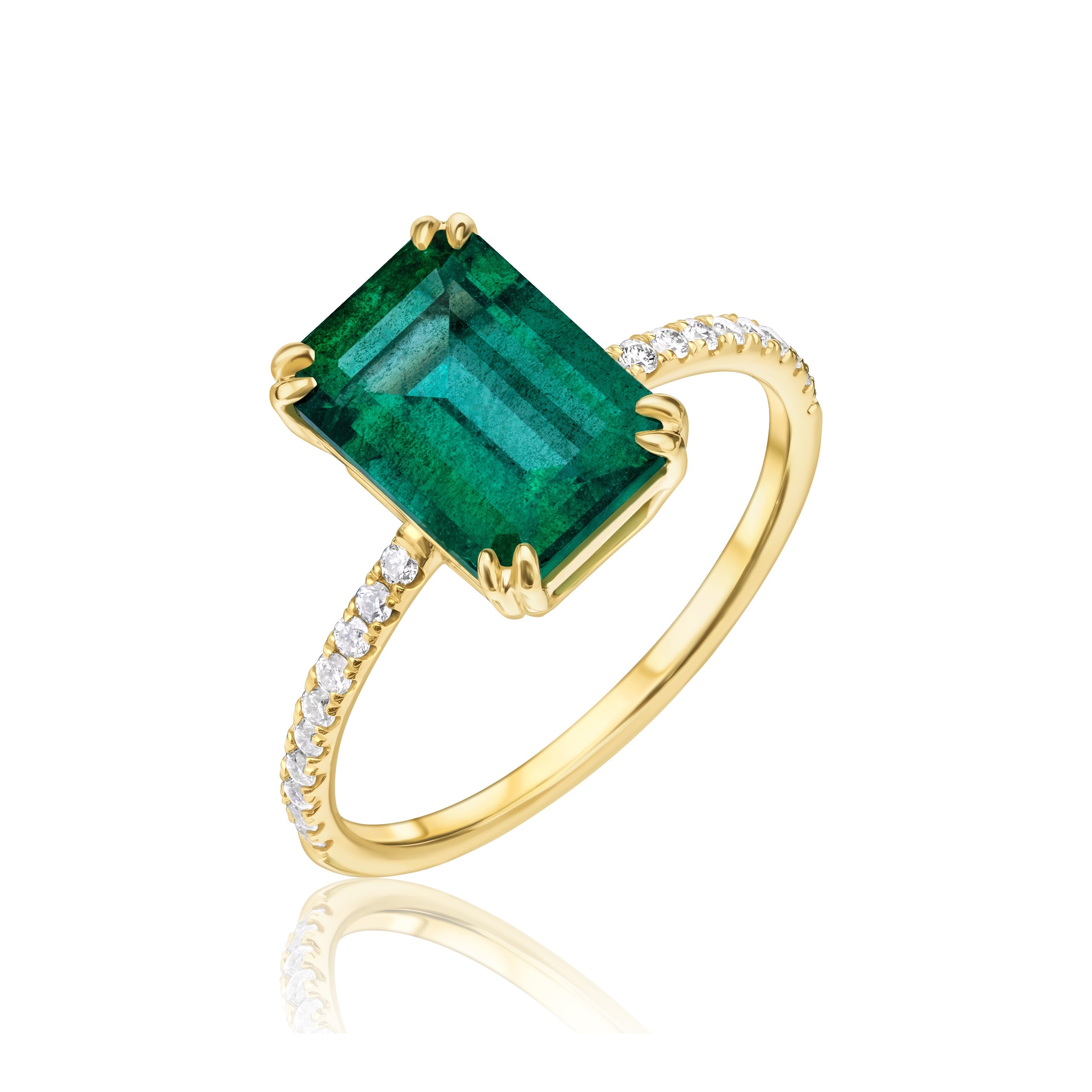 Emerald Solitaire Ring - 2.65ct TW