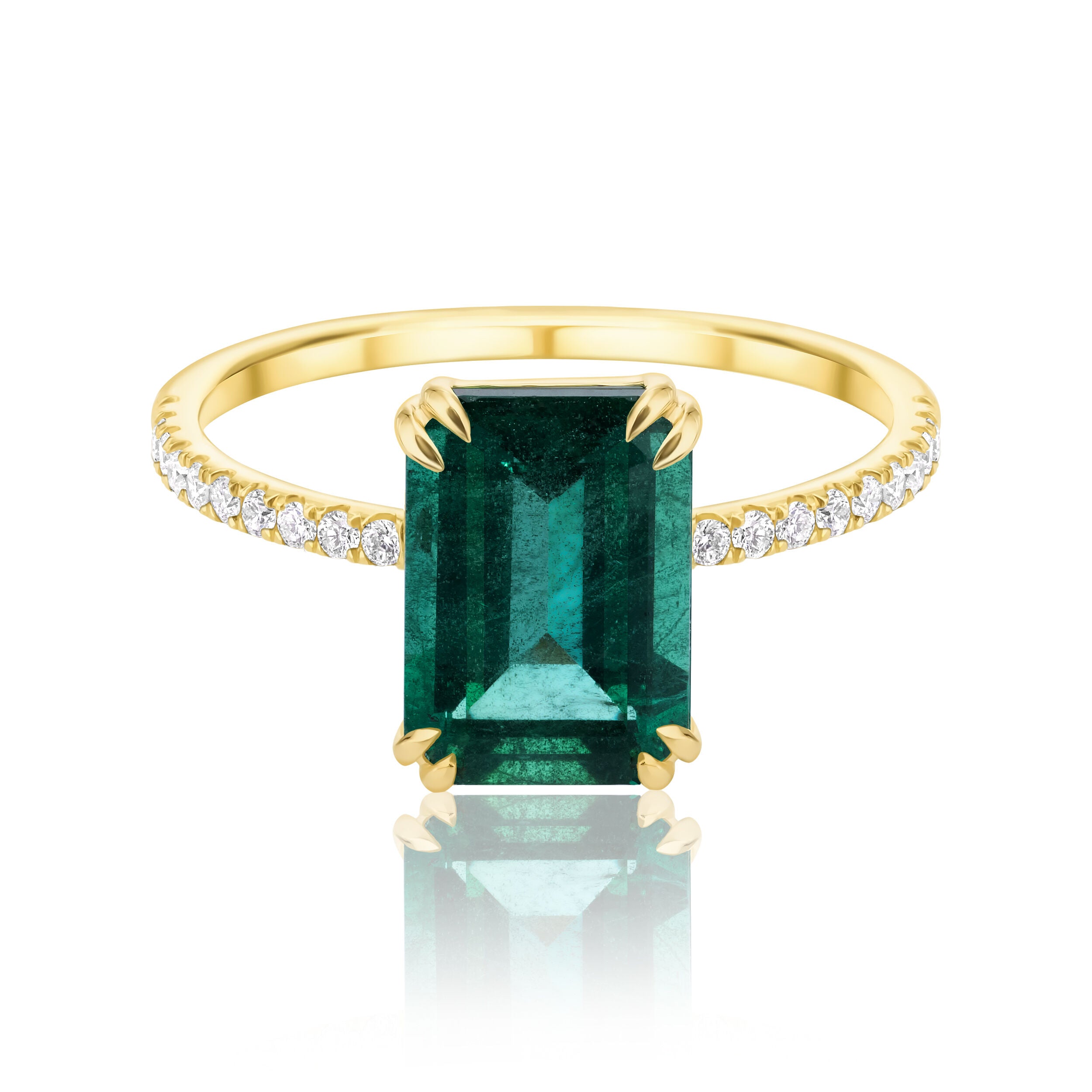 Emerald Solitaire Ring - 2.65ct TW