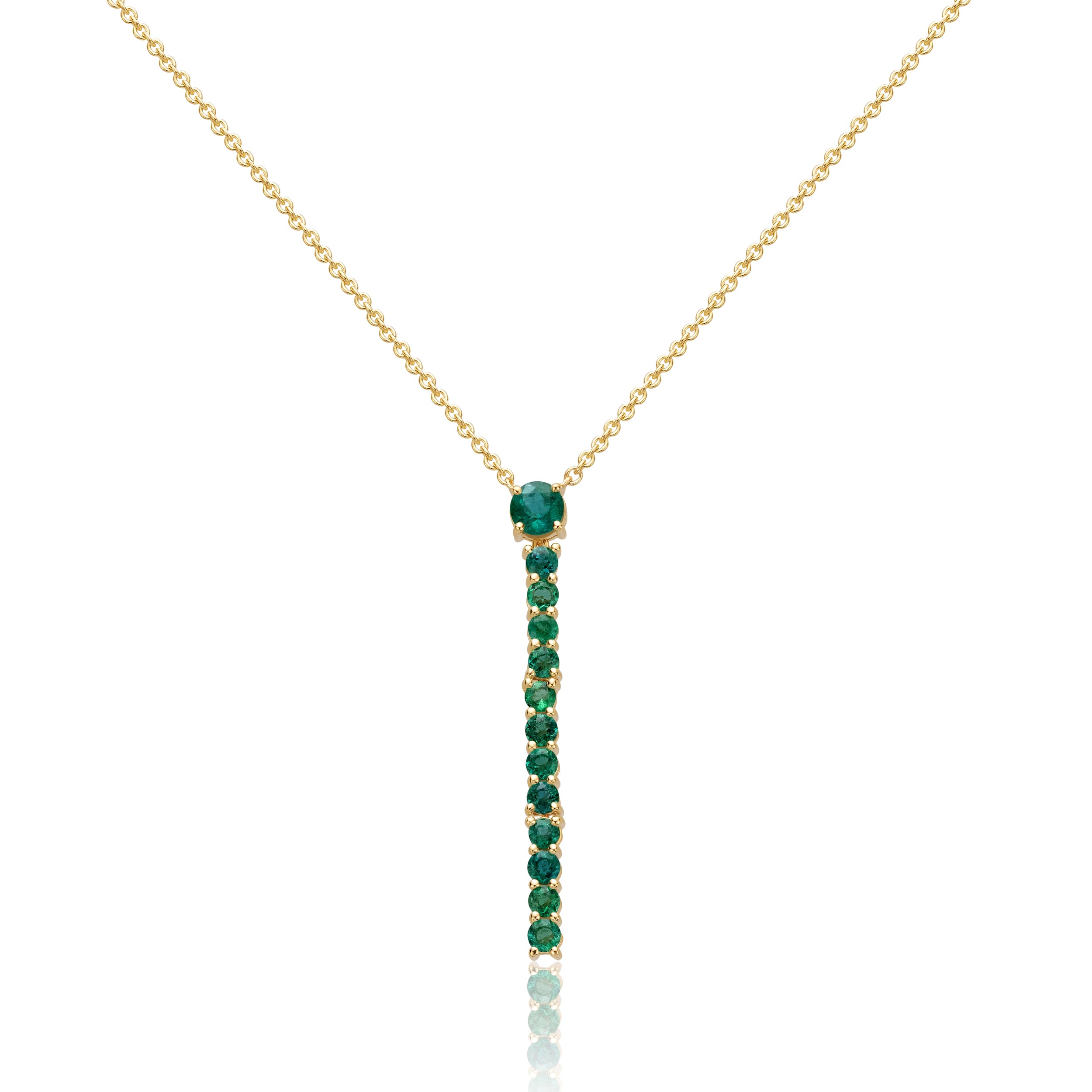 Emerald Line Necklace - 1.86ct TW