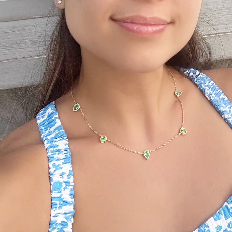 Pear Shaped Diamond Necklace | Wixon Jewelers