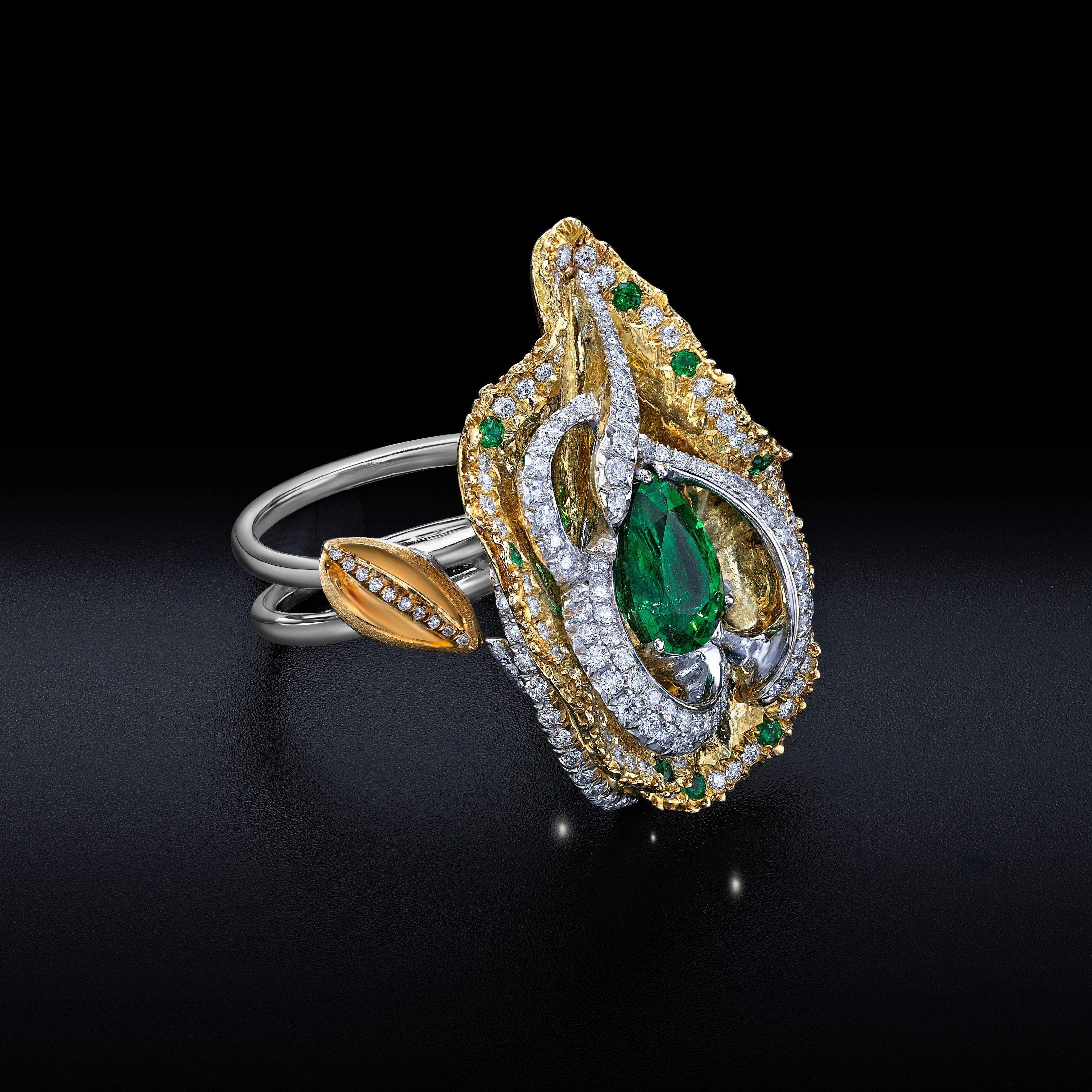 Designer Emerald Ring - 4.98ct TW