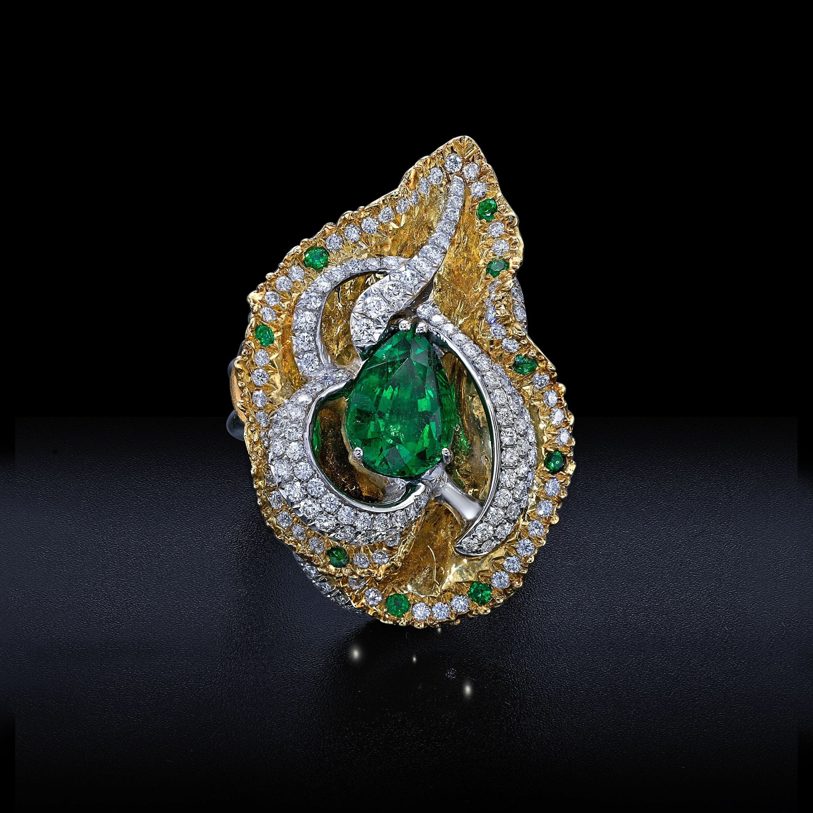 Designer Emerald Ring - 4.98ct TW