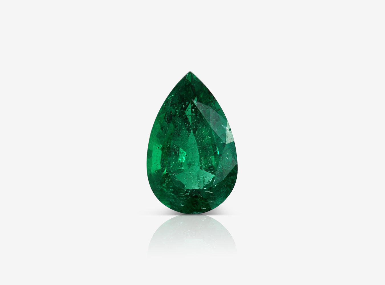 2.30 ct. Pear Shape Emerald ICA Minor