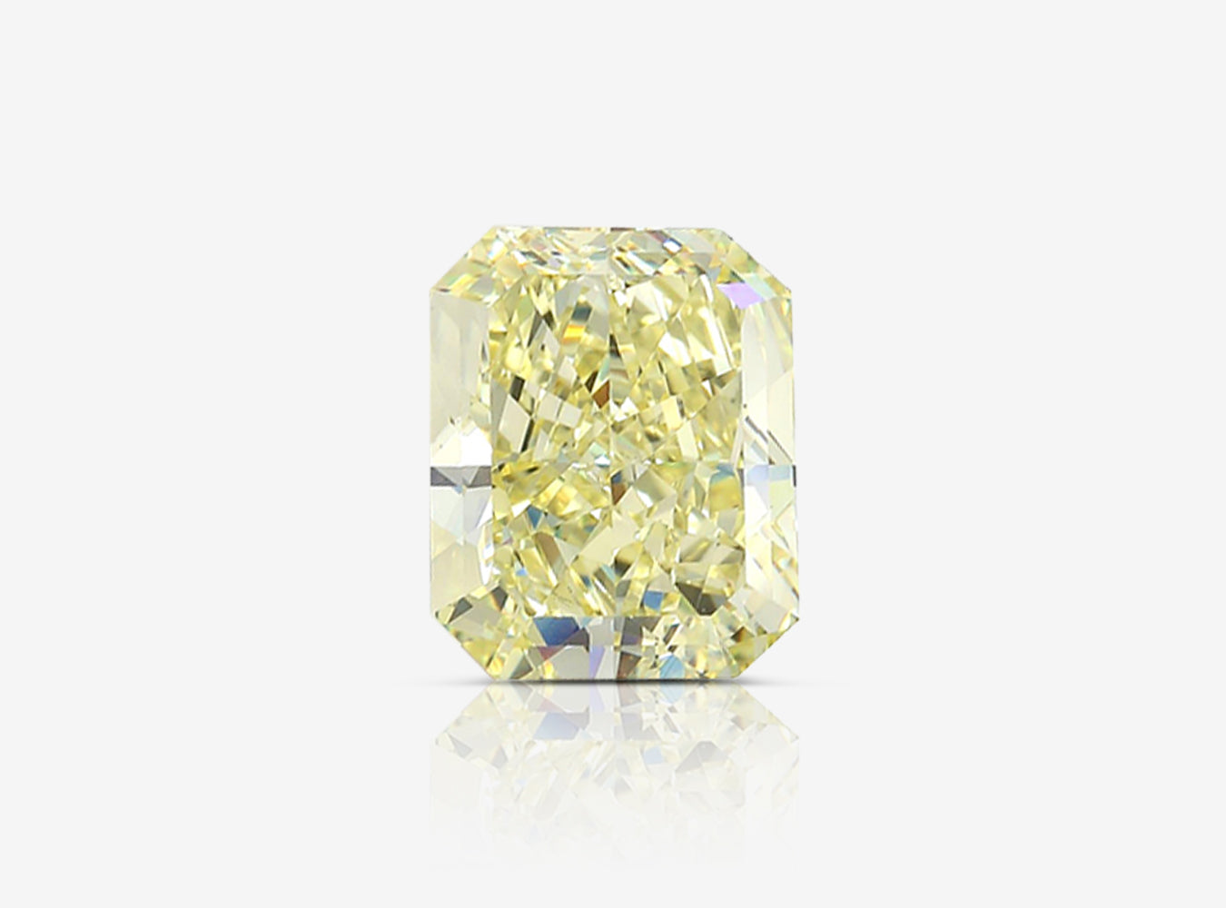 7.06 ct. Radiant Fancy Yellow VS1 None GIA