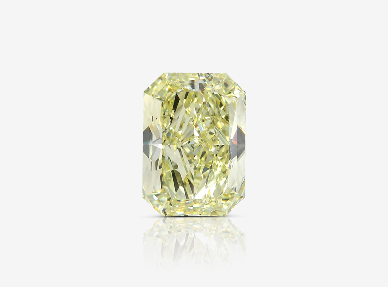 7.01 ct. Radiant Fancy Yellow SI1 Faint GIA