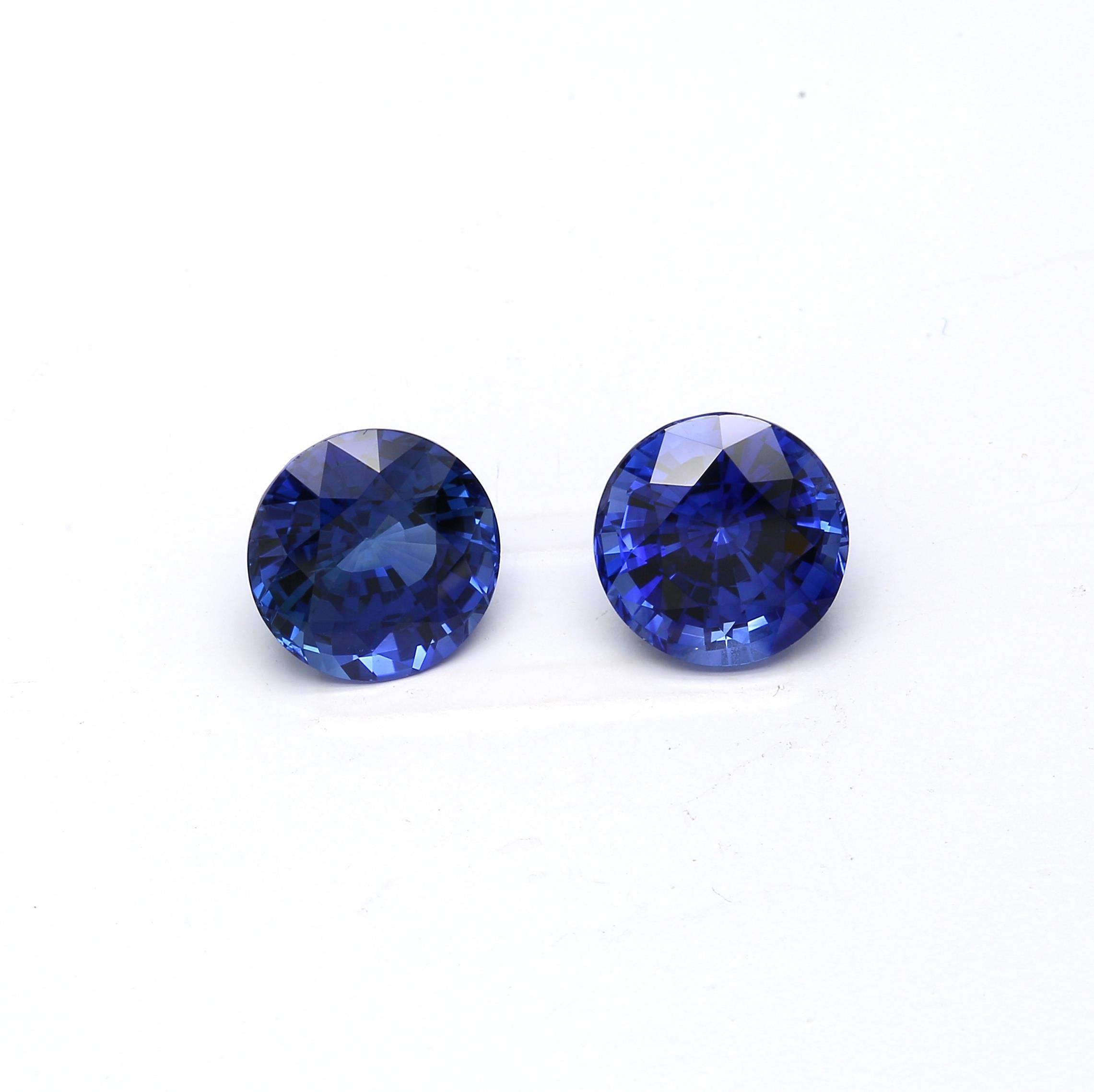 3.61 ct. Round Brilliant Sapphire GRS (H)